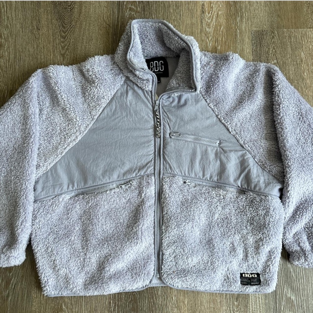 BDG Chuck Fleece Zip-Up Jacket
